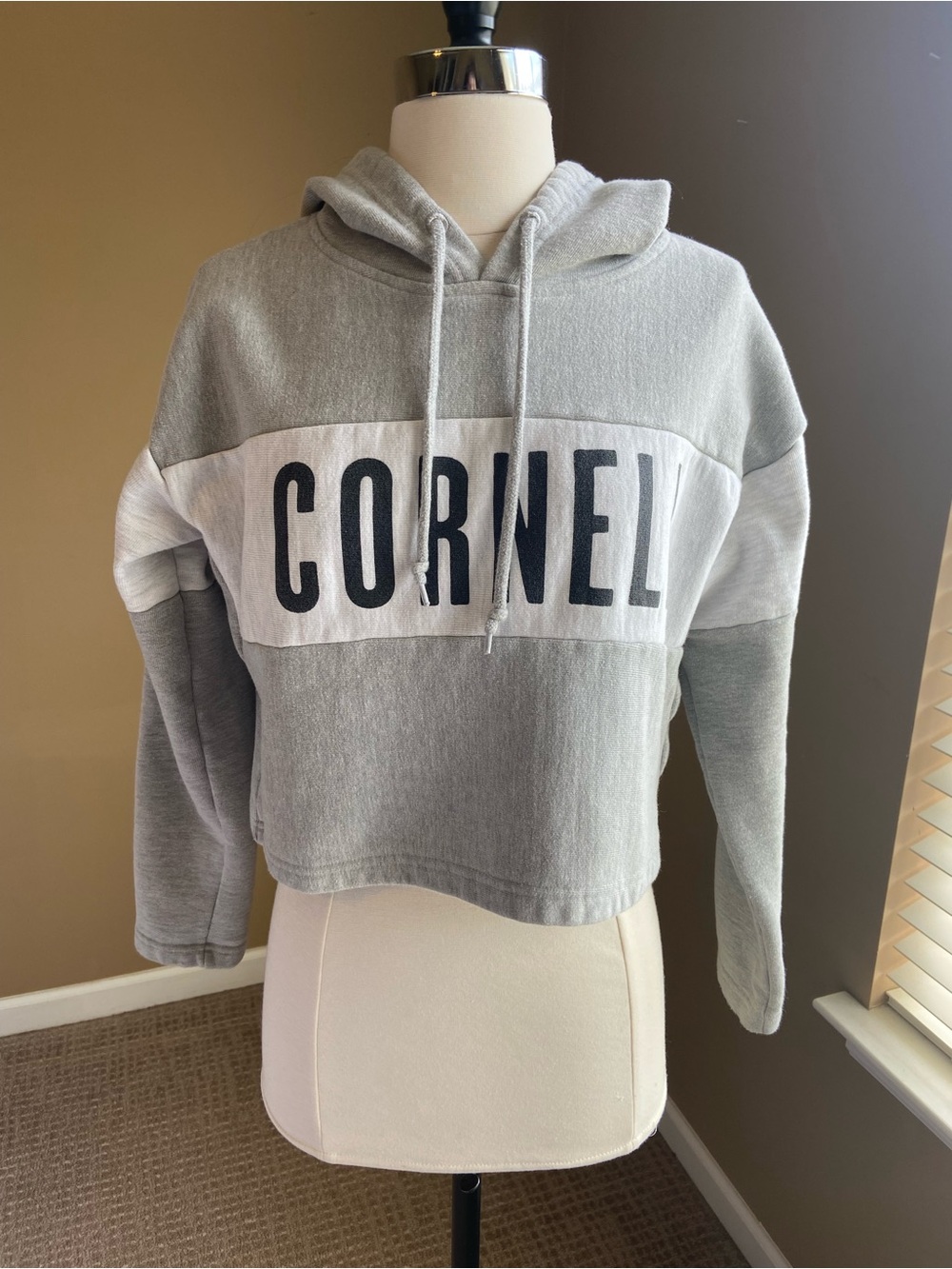 Champion Cornell Semi Cropped Hoodie- Small- University Ivy‎ League New York